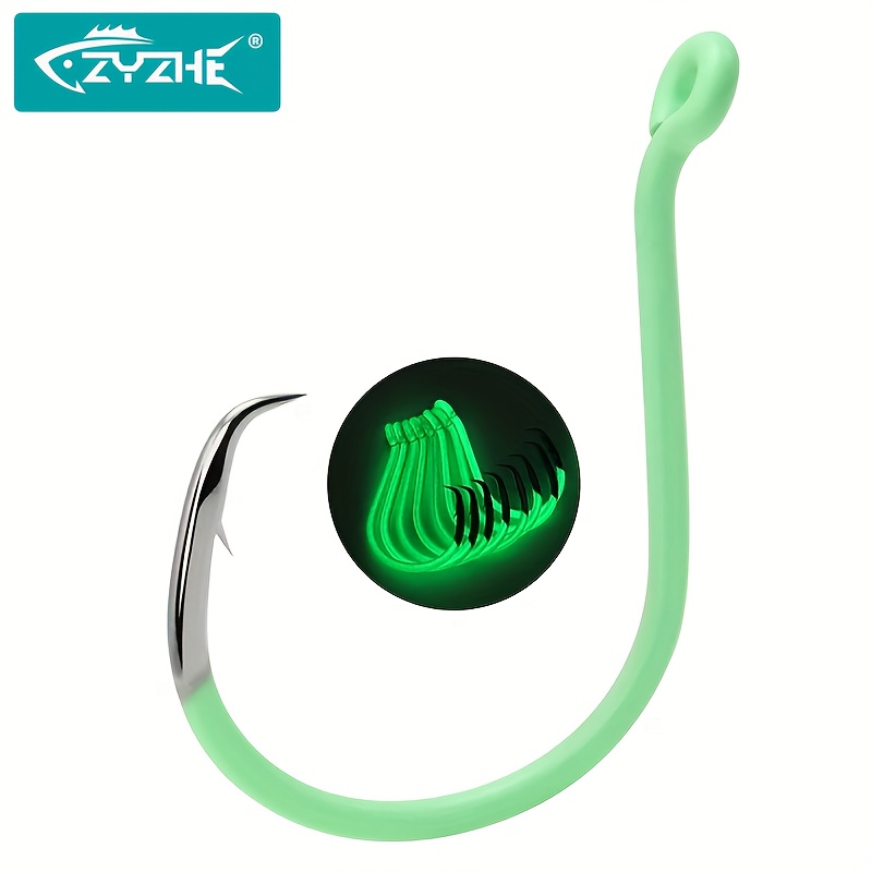 Fishing Hook Circle - ZYZHE 10 stks/doos Lichtgevende Cirkelhaken Adelaarsbekhaak