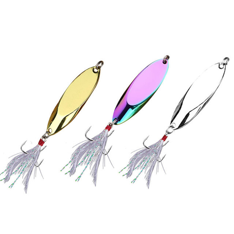 Fishing Hook Treble - 1 st 2.5g-35g Metalen Lepel Lokken