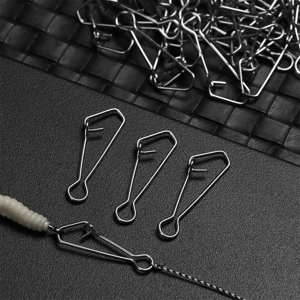 Fishing Hook Stainless Steel - 50 Stks/pak Snelle Clip Lock Vissen