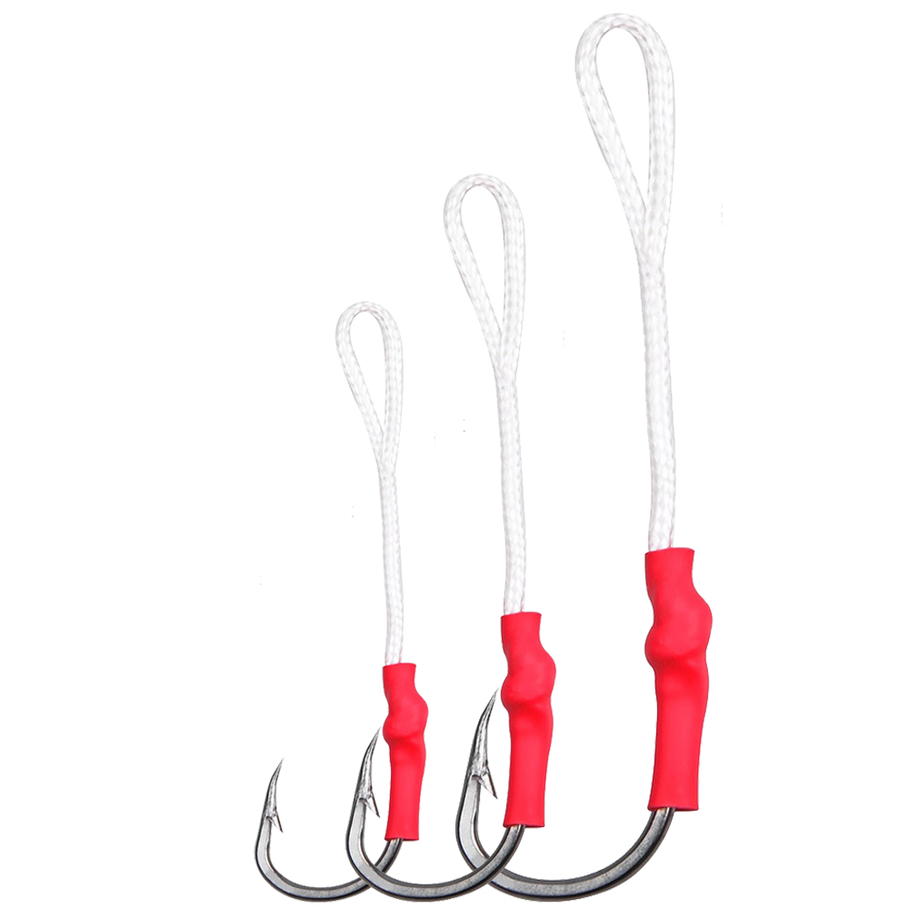 Fishing Hook Offset - 5 Stuks 1/0-10/0 Slow Jig Assist