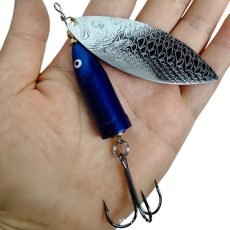 Fishing Hook Treble - 2 Stuks 9-37G Metalen Sliver Roterende