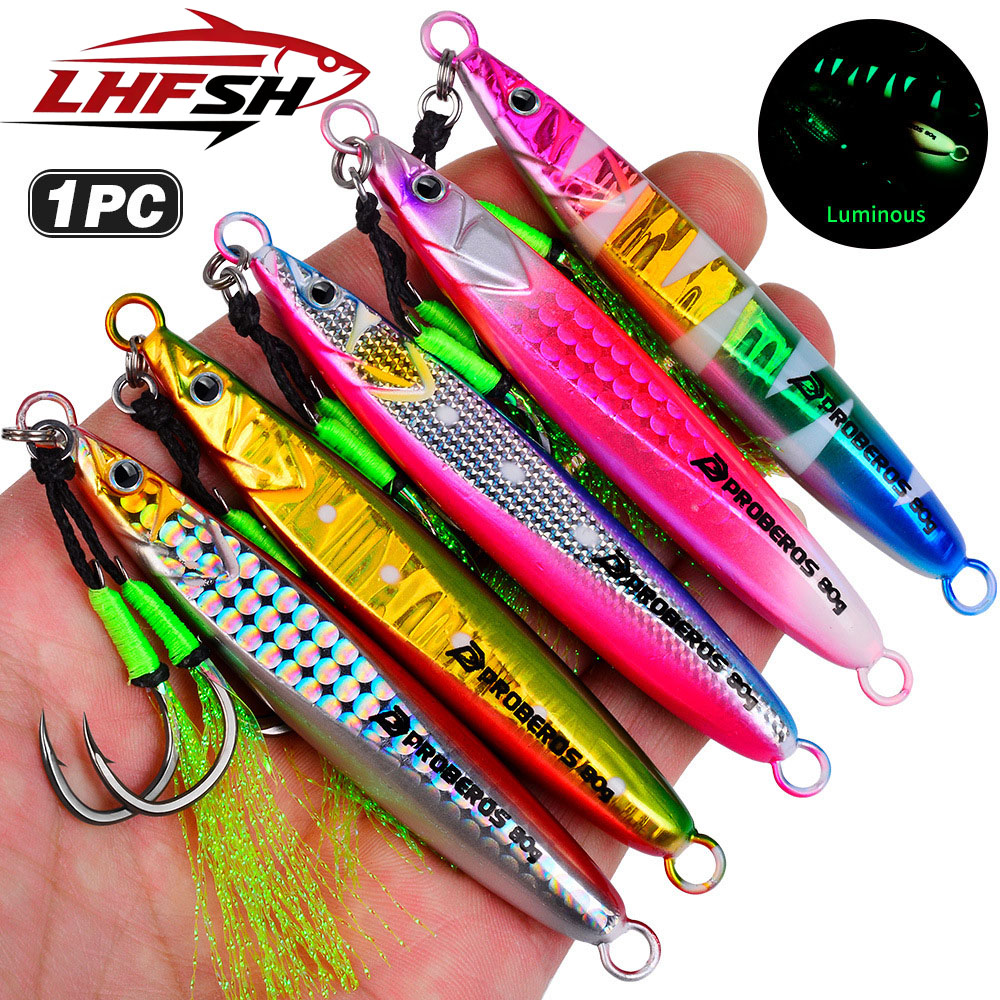 Fishing Hook Treble - LHFSH Lichtgevende Metalen Jig Vislokken Hard
