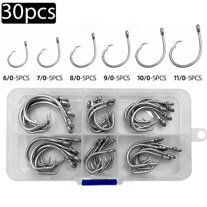 30 stks/doos Vishaken Rvs Bred - Fishing Hook Circle recensie en prijs