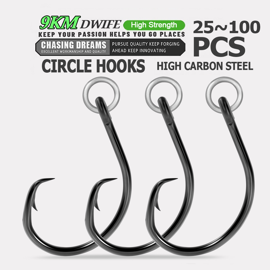 9KM Cirkel Haken Vissen met Ge - Fishing Hook Circle recensie en prijs