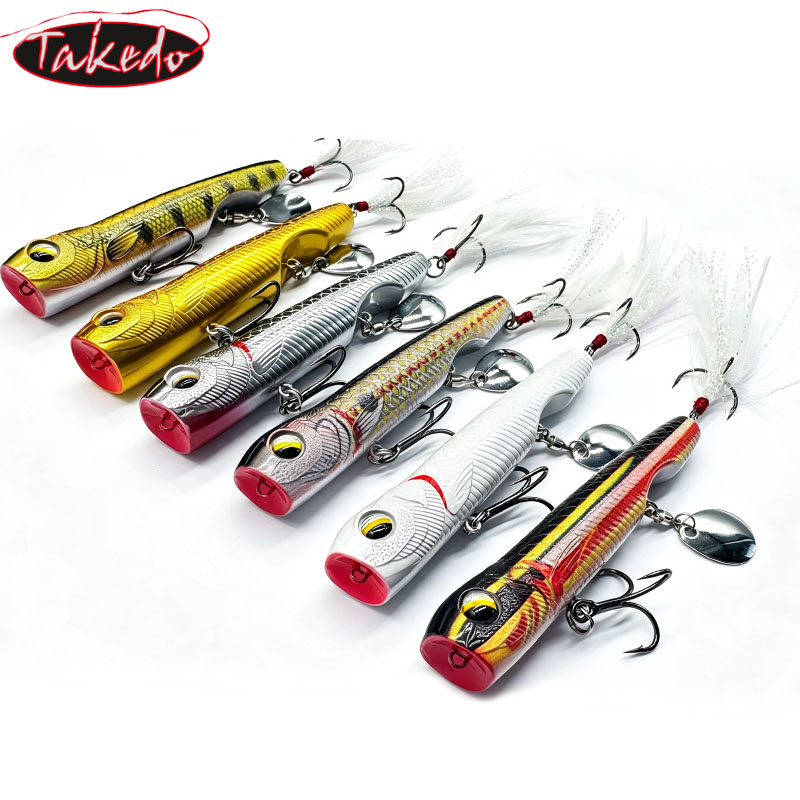 TAKEDO 10G Top Water Popper Vi - Fishing Hook Treble recensie en prijs