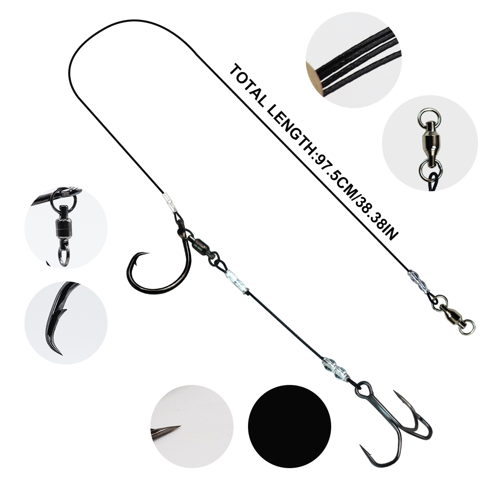ZYZHE 1/3/5 stuks Stinger Rigs - Fishing Hook Circle recensie en prijs