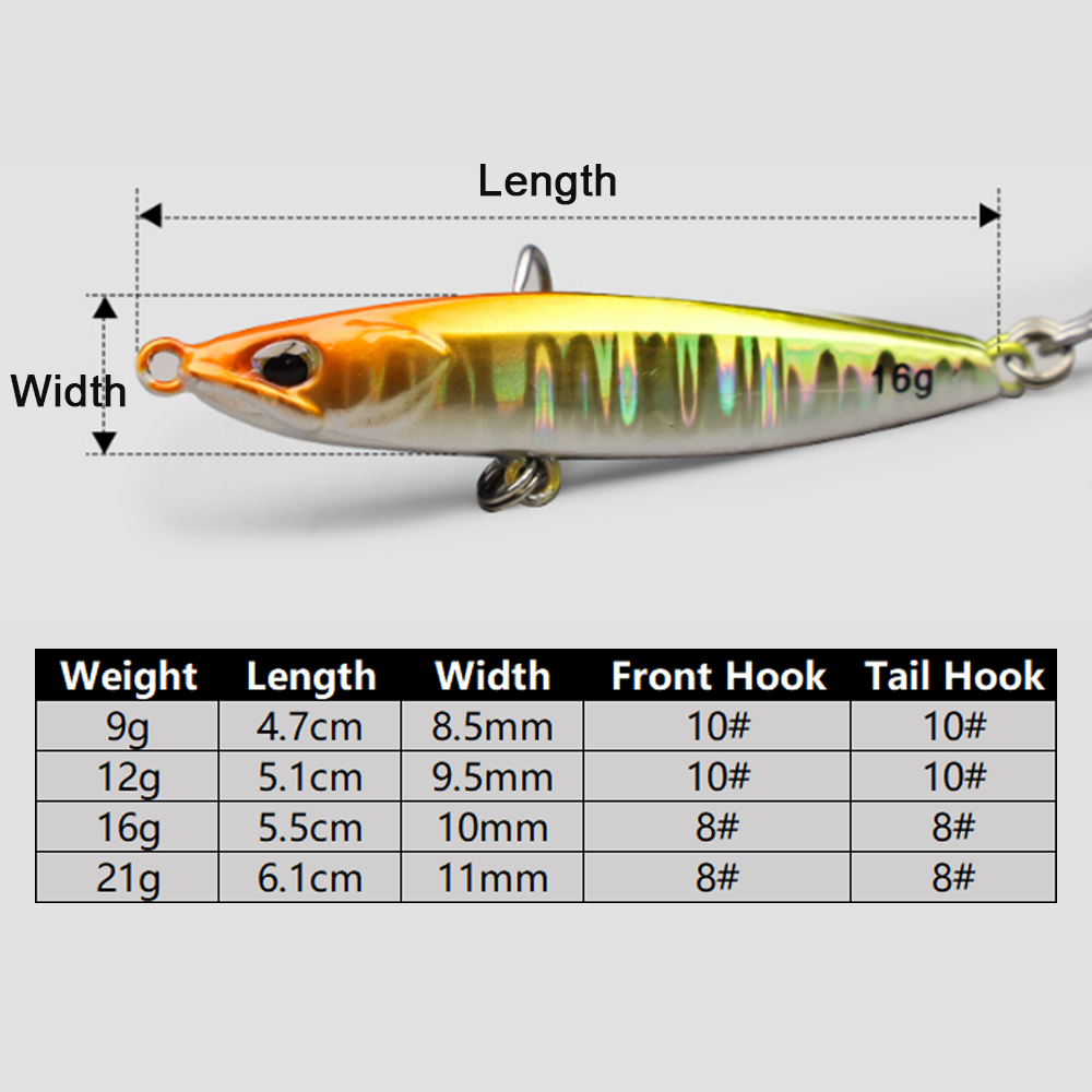 Jig Vislokken Metalen Jigging  - Fishing Hook Treble recensie en prijs