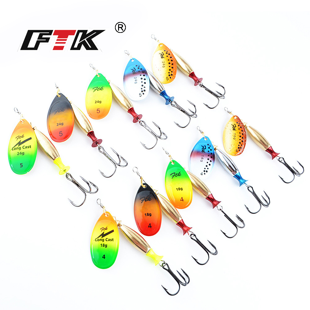 FTK 18g 24g Spinner Aas Harde  - Fishing Hook Treble recensie en prijs