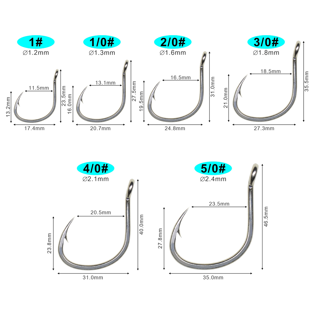 Icerio 10 Stuks Matte Tin Coat - Fishing Hook Offset recensie en prijs