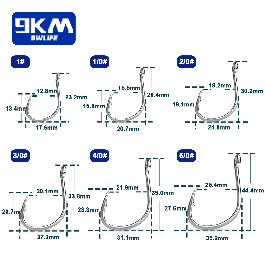 9KM Vishaken Zoutwater Levend  - Fishing Hook Circle recensie en prijs