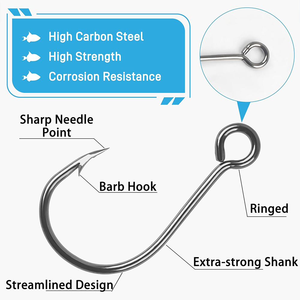 70 Stuks Vissen Inline Enkele  - Fishing Hook Offset recensie en prijs