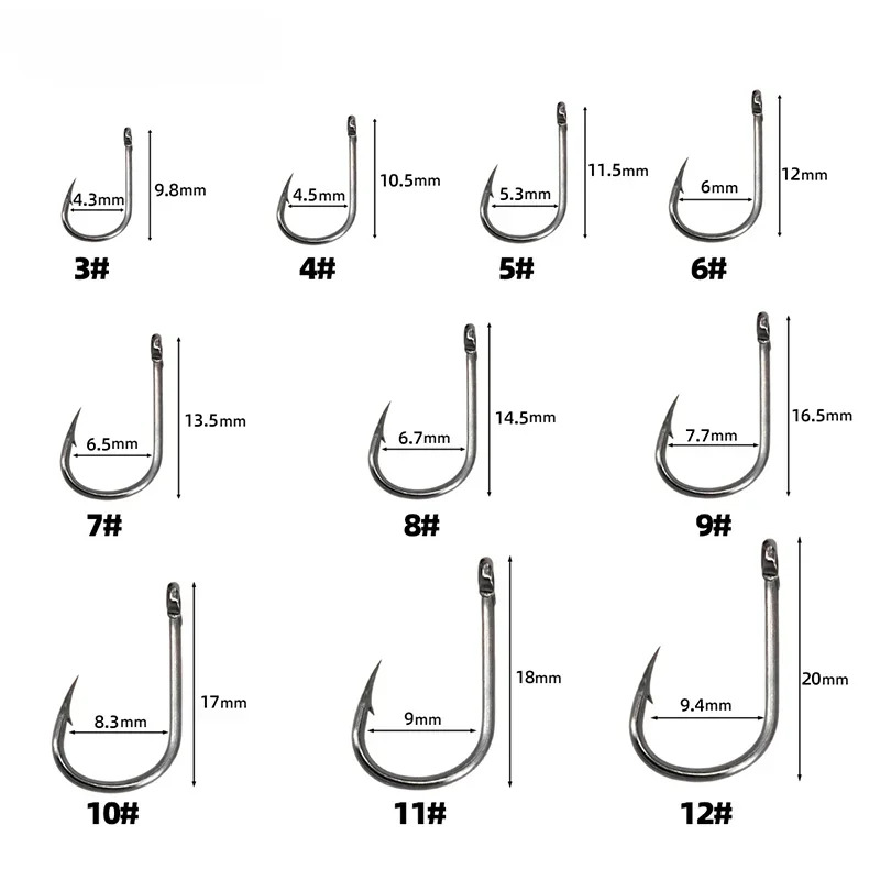 50-1600 stks/doos Vishaken Koo - Fishing Hook Circle recensie en prijs