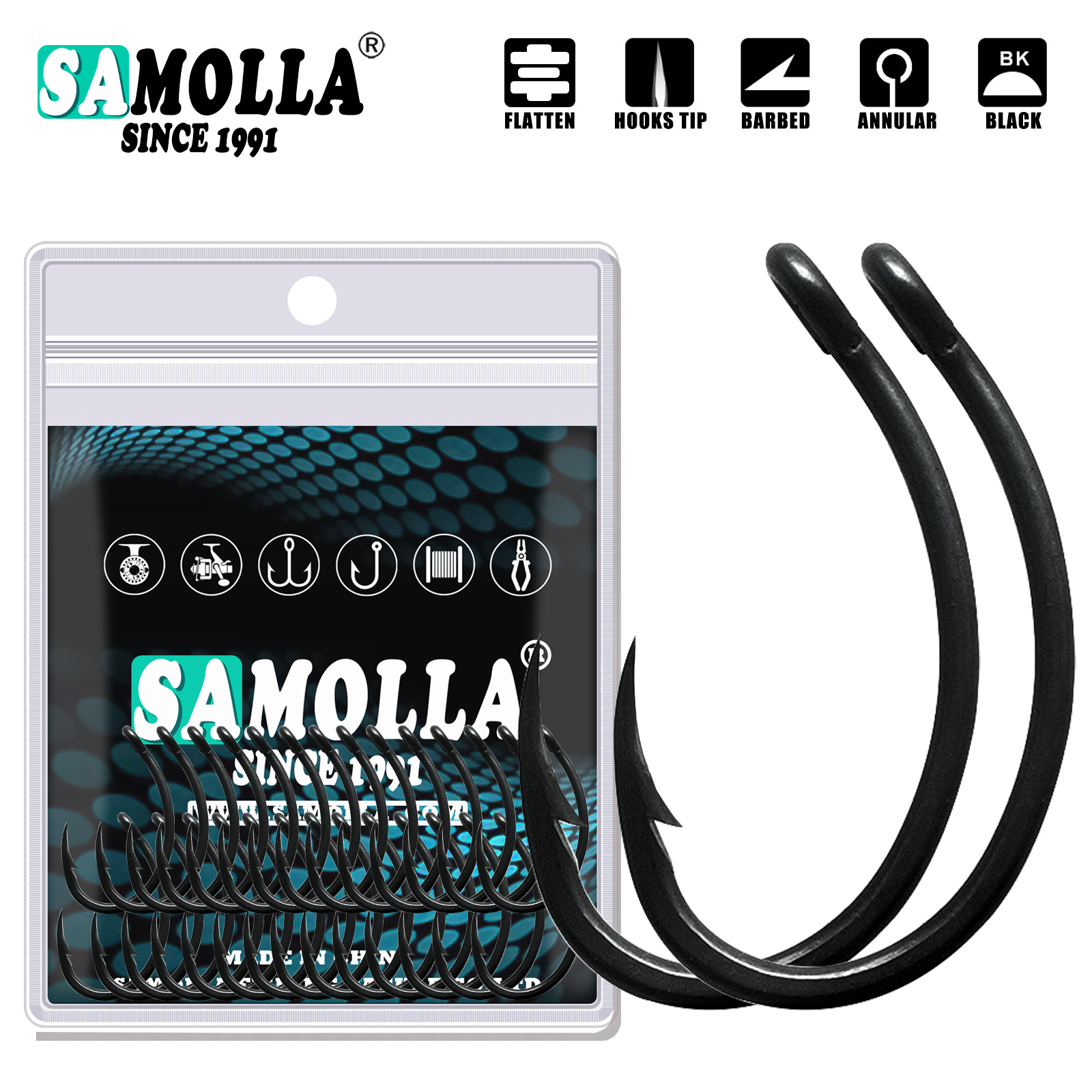 50 Stuks Karpervissen Haken Pt - Fishing Hook Offset recensie en prijs