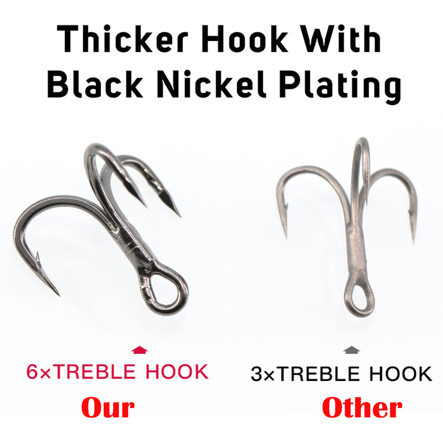 6X Vissen Dreg 10 Stuks Drievo - Fishing Hook Offset recensie en prijs