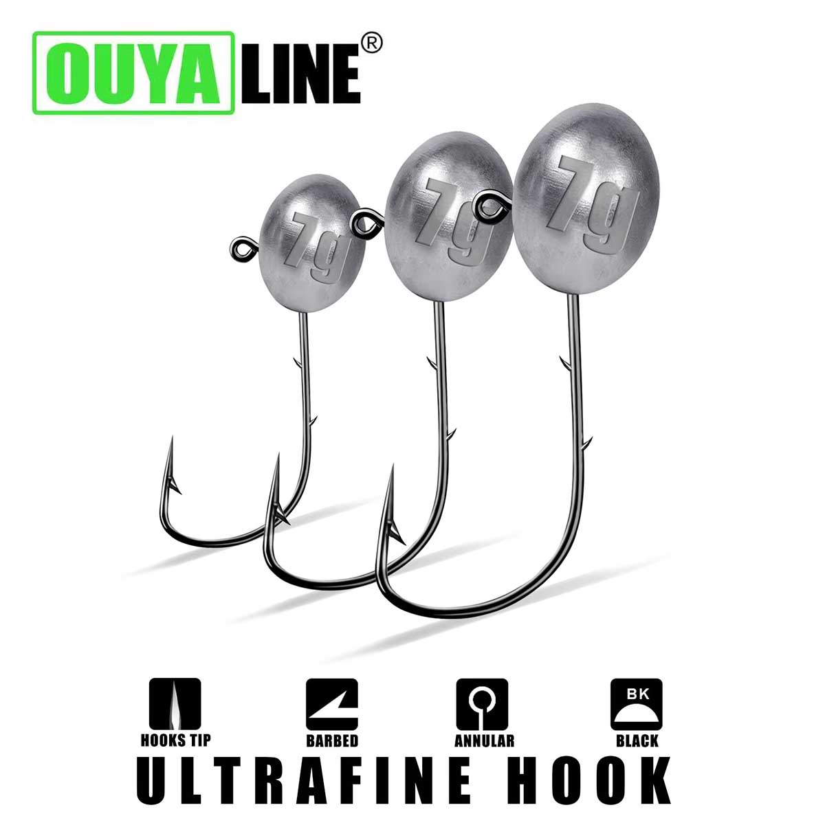 Jig Head Haak 1x Rockfish Ajin - Fishing Hook Offset recensie en prijs