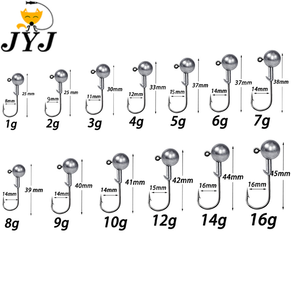 WODJYJ 1g 2g 3g 4g 5g 7g 8g 10 - Fishing Hook Offset recensie en prijs