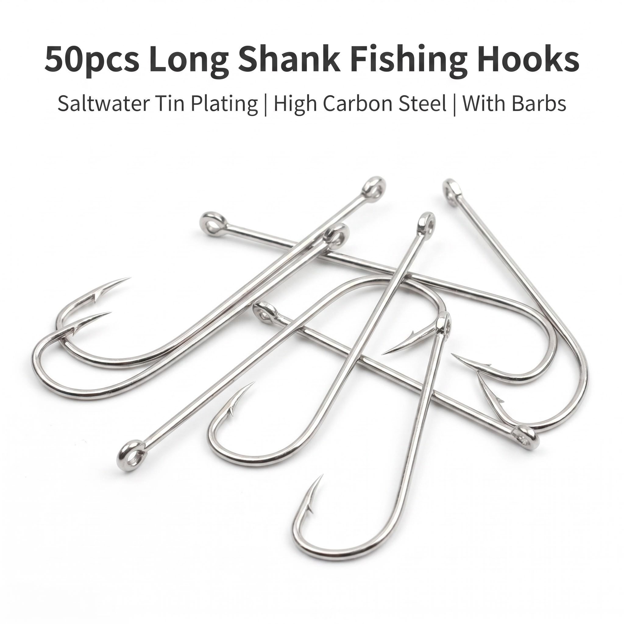 50 stuks lange schacht zoutwat - Fishing Hook Circle recensie en prijs