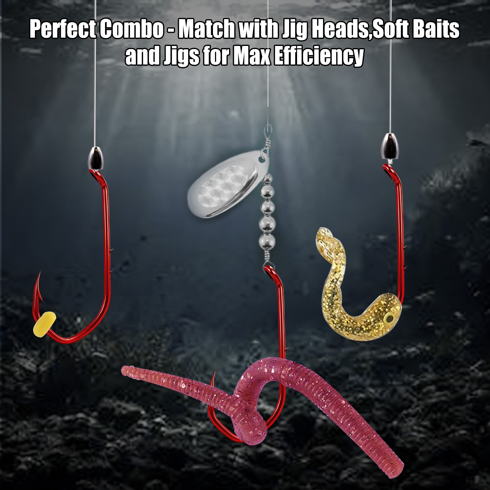 9KM Baitholder Hook 50-100 stu - Fishing Hook Circle recensie en prijs
